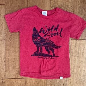 Zion National Park Wild Soul Red Kids T-Shirt